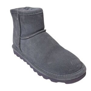 Bearpaw Alyssa Women's Winter Ankle Boot  Short Winter Snow Grey Comfy, Cozy  7